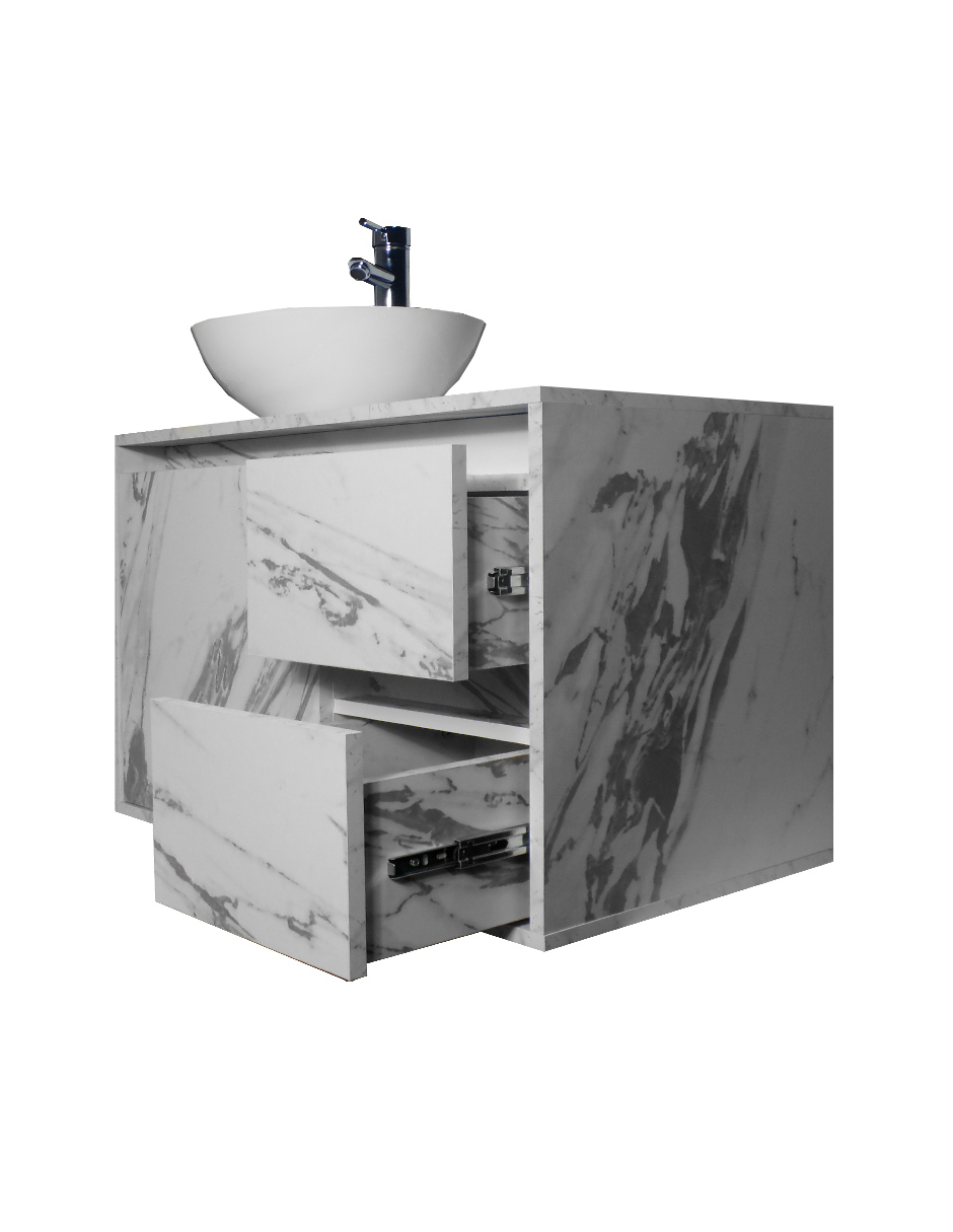 Foto 9 pulgar | Gabinete Para Baño Calypso Ovalin Y Llave Minimalista, Gabinete Flotante Para Lavabo