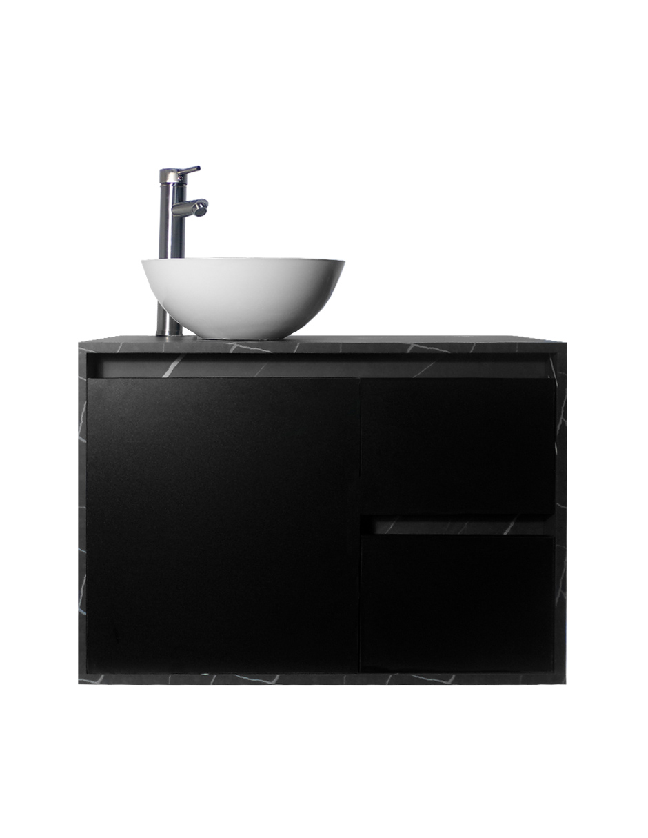 Gabinete Para Baño Calypso Ovalin Y Llave Minimalista, Gabinete Flotante Para Lavabo