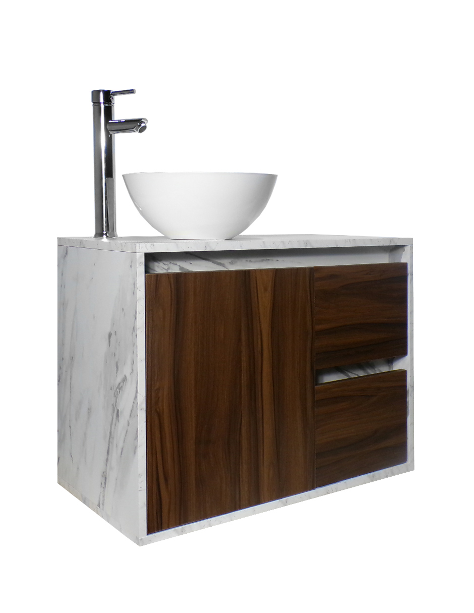 Foto 6 pulgar | Gabinete Para Baño Calypso Ovalin Y Llave Minimalista, Gabinete Flotante Para Lavabo