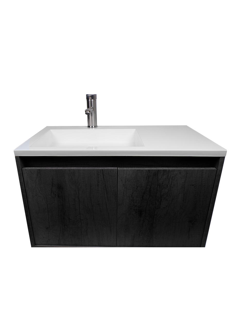 Foto 9 pulgar | Gabinete De Baño Rodrigo Con Lavabo Minimalista Con Llave