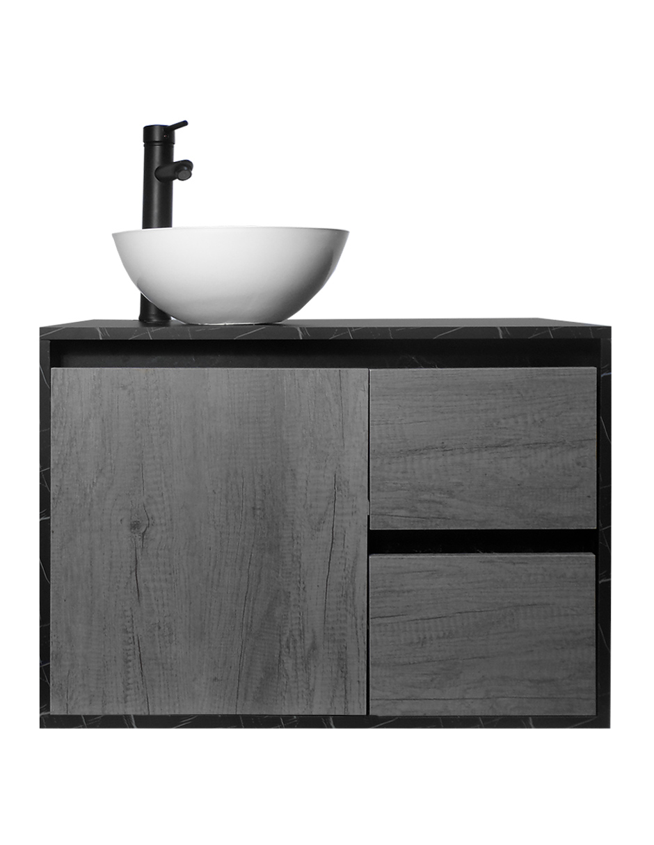 Gabinete Para Baño Calypso Ovalin Y Llave Minimalista, Gabinete Flotante Para Lavabo