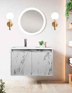 Foto 2 | Gabinete De Baño Rodrigo Con Lavabo Minimalista Con Llave