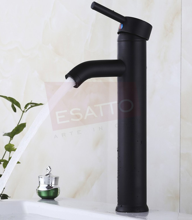 Foto 5 pulgar | Esatto Mueble Moderno Para Baño Astra Negro Con Lavabo Negro Llave Negra Desagües Listo Para Instalar