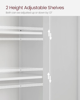 Foto 7 | Armario De Almacenamiento Vasagle Para Baño Con 2 Estantes Ajustables