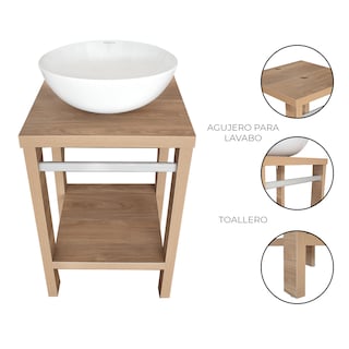 Foto 5 | Mueble para Baño Con Lavabo de Cerámica Gravita