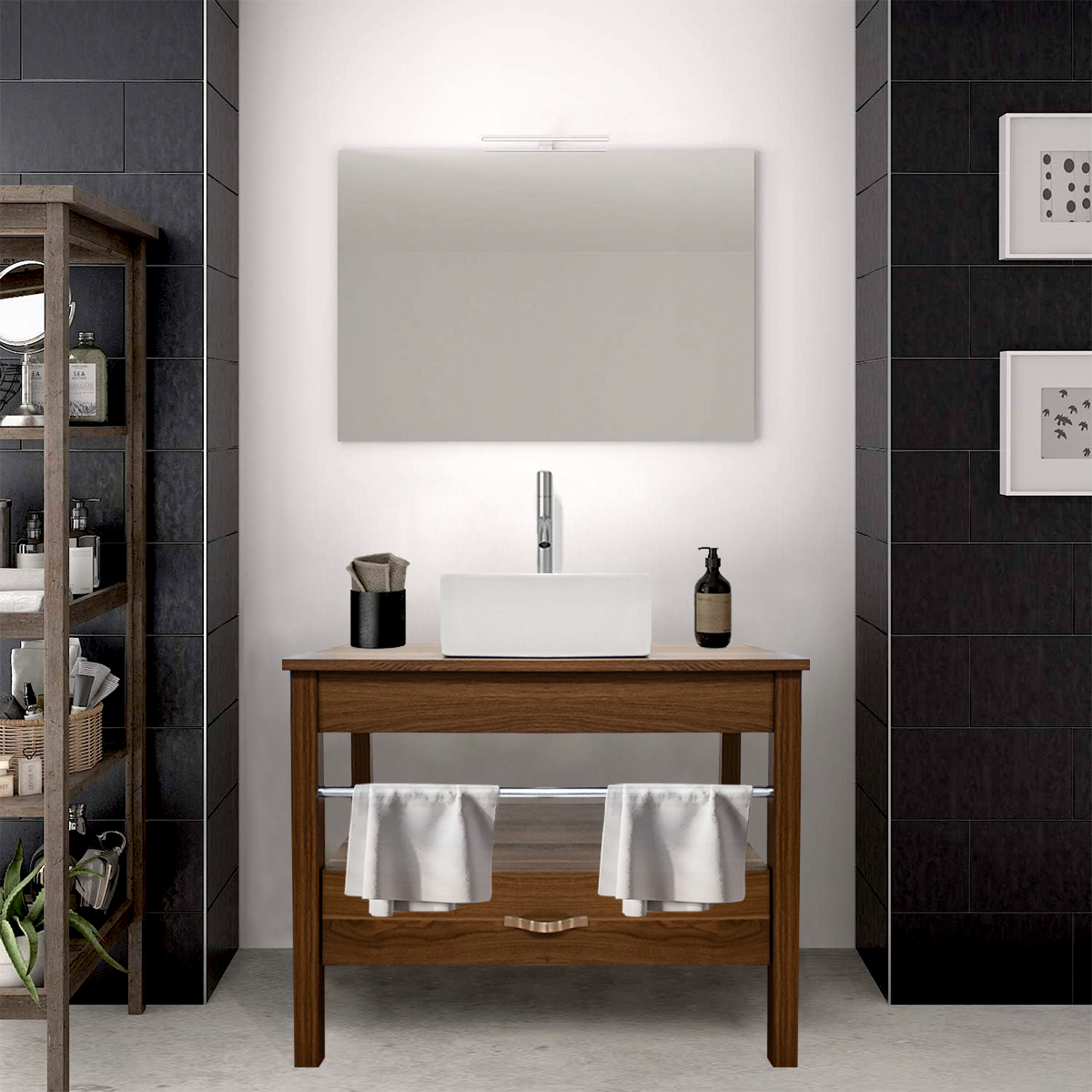 Foto 4 pulgar | Mueble para Baño con Lavabo De Cerámica Gravita