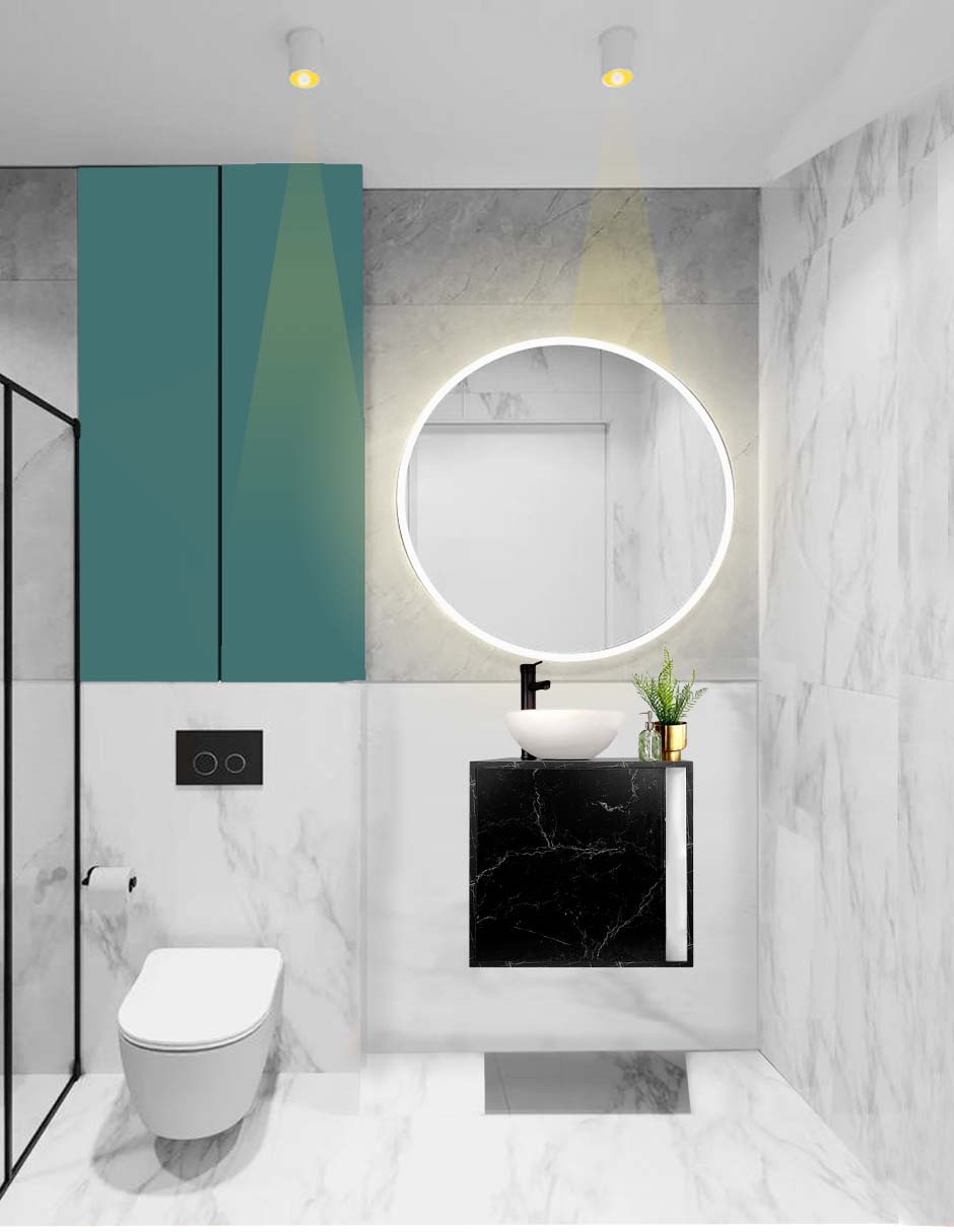Foto 2 | Gabinete Para Baño Mia Con Ovalin Y Llave Minimalista