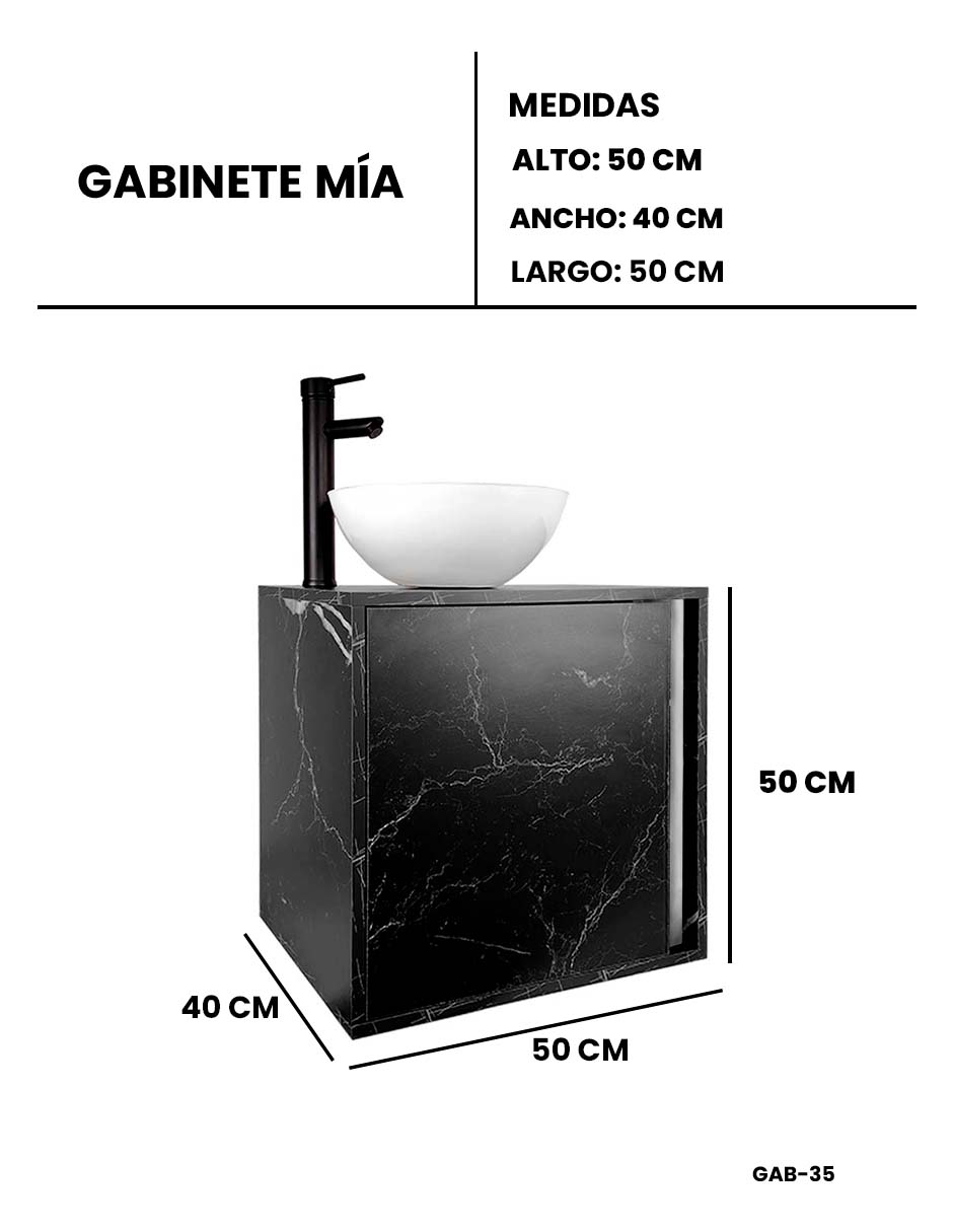 Foto 9 pulgar | Gabinete Para Baño Mia Con Ovalin Y Llave Minimalista