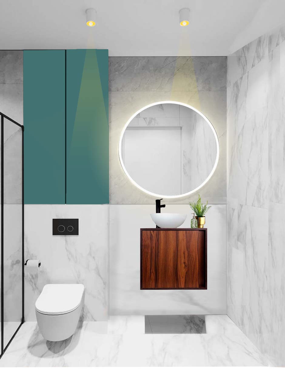 Foto 2 | Gabinete Para Baño Mia Con Ovalin Y Llave Minimalista