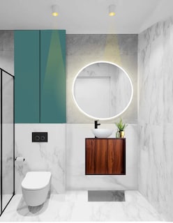 Foto 2 | Gabinete Para Baño Mia Con Ovalin Y Llave Minimalista