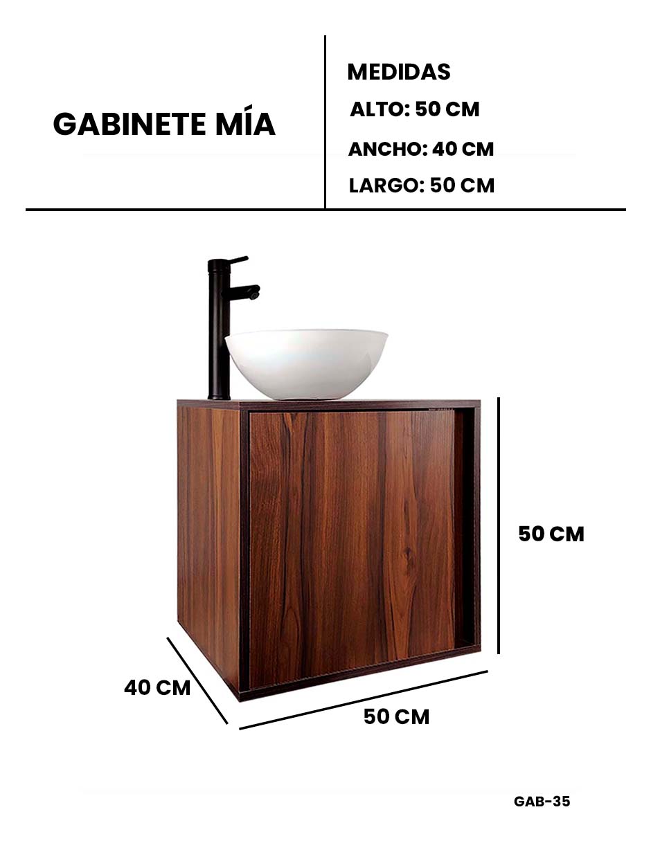 Foto 9 pulgar | Gabinete Para Baño Mia Con Ovalin Y Llave Minimalista