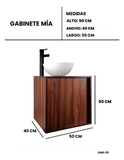 Foto 8 | Gabinete Para Baño Mia Con Ovalin Y Llave Minimalista