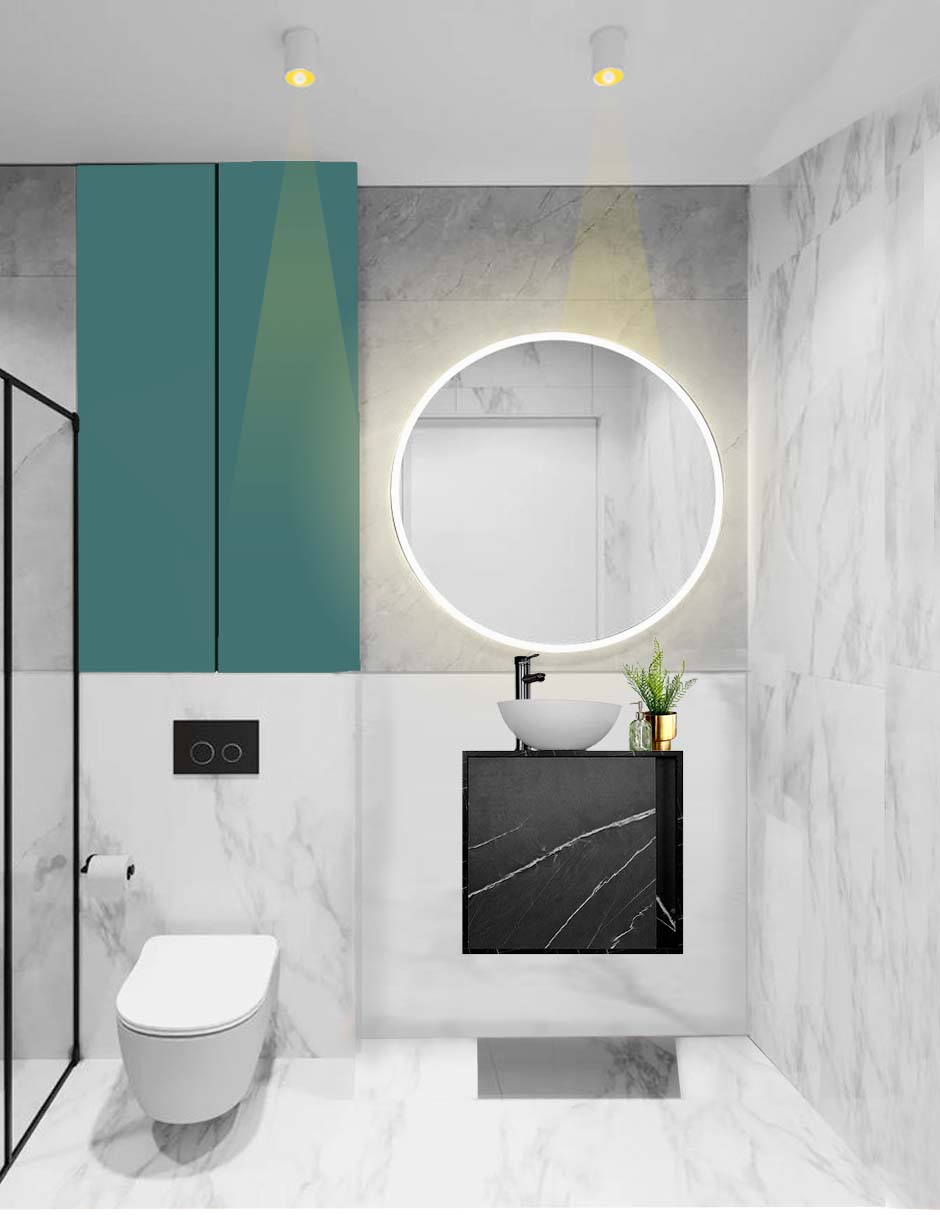 Foto 4 pulgar | Gabinete Para Baño Mia Con Ovalin Y Llave Minimalista