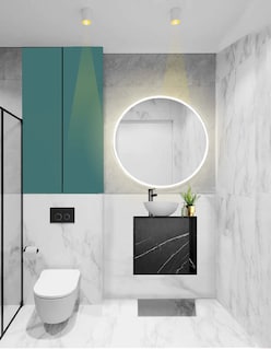 Foto 3 | Gabinete Para Baño Mia Con Ovalin Y Llave Minimalista