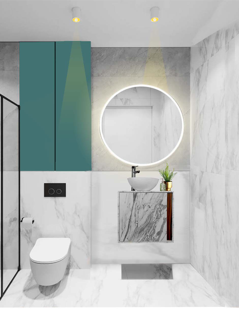 Foto 5 pulgar | Gabinete Para Baño  Minimalista Sin Ovalin Ni Llave Modelo Aaron