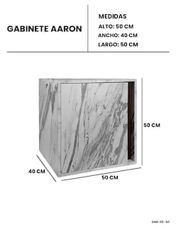 Foto 8 | Gabinete Para Baño Minimalista Sin Ovalin Ni Llave Modelo Aaron