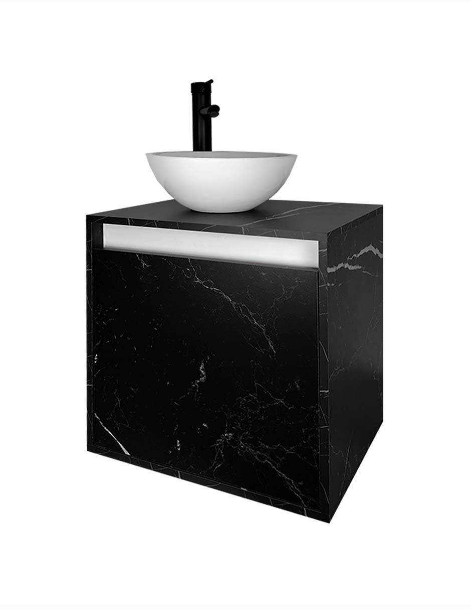Foto 7 pulgar | Gabinete Para Baño Con Lavabo Y Llave Minimalista Modelo Phía