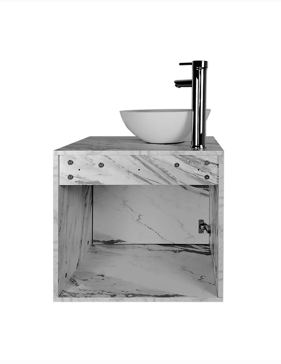 Foto 6 pulgar | Gabinete Para Baño Con Lavabo Y Llave Minimalista Modelo Phía