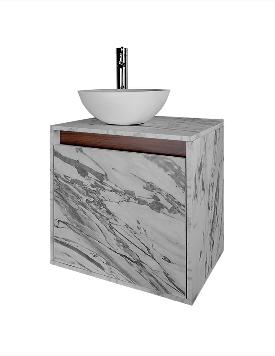 Foto 7 pulgar | Gabinete Para Baño Con Lavabo Y Llave Minimalista Modelo Phía