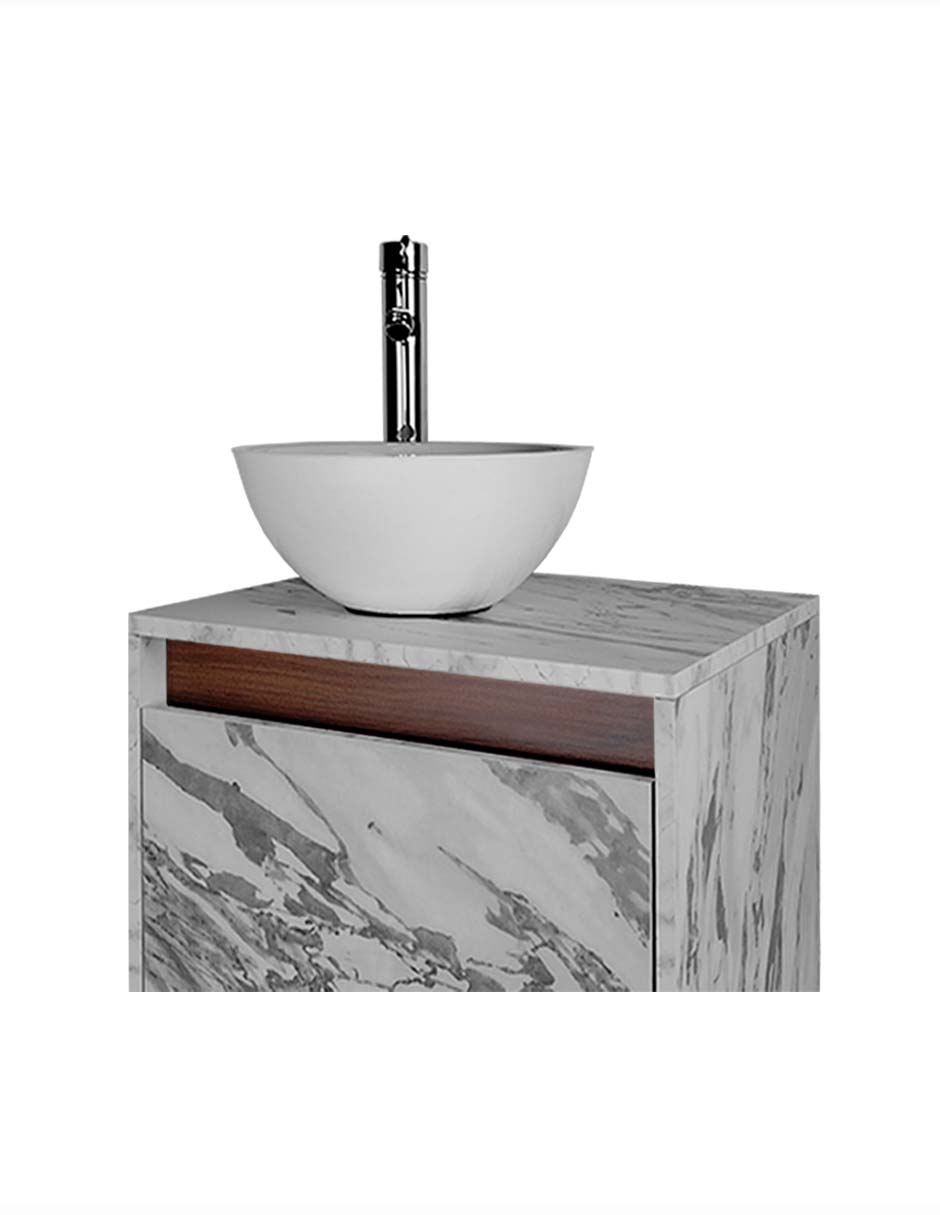 Foto 8 pulgar | Gabinete Para Baño Con Lavabo Y Llave Minimalista Modelo Phía