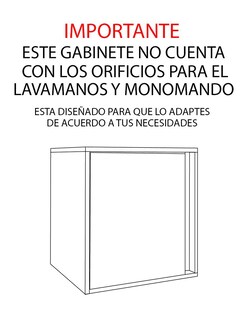 Foto 2 | Gabinete Para Baño Minimalista Sin Ovalin Ni Llave Modelo Aaron