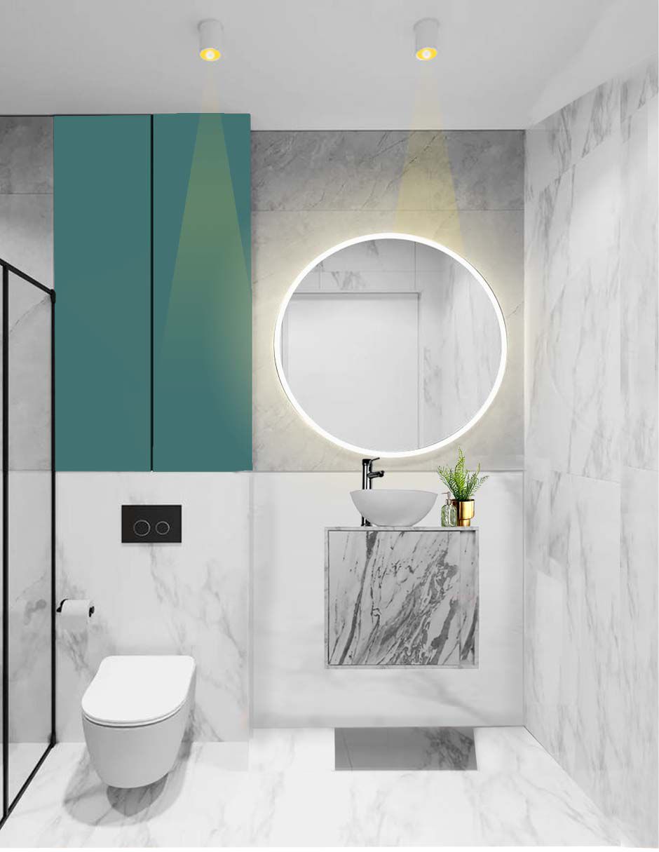 Foto 3 | Gabinete Para Baño Minimalista Sin Ovalin Ni Llave Modelo Aaron