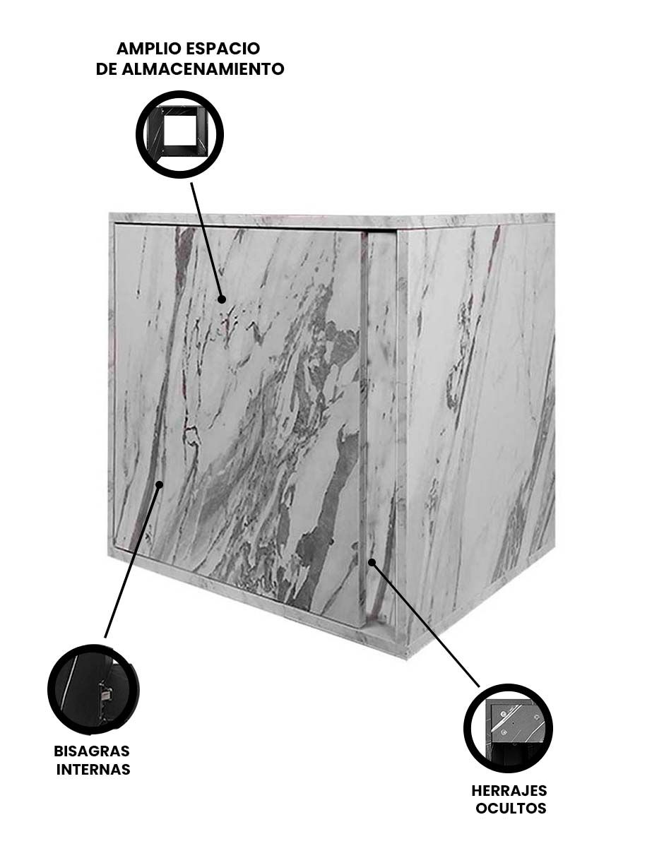 Foto 5 pulgar | Gabinete Para Baño Minimalista Sin Ovalin Ni Llave Modelo Aaron
