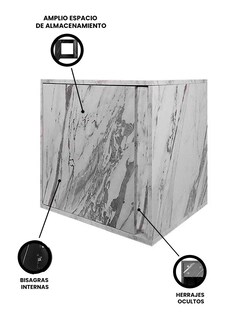 Foto 4 | Gabinete Para Baño Minimalista Sin Ovalin Ni Llave Modelo Aaron