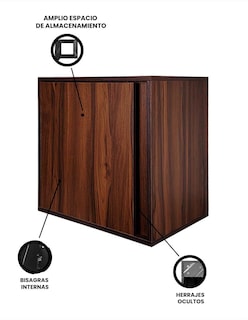 Foto 4 | Gabinete Para Baño Minimalista Sin Ovalin Ni Llave Modelo Aaron