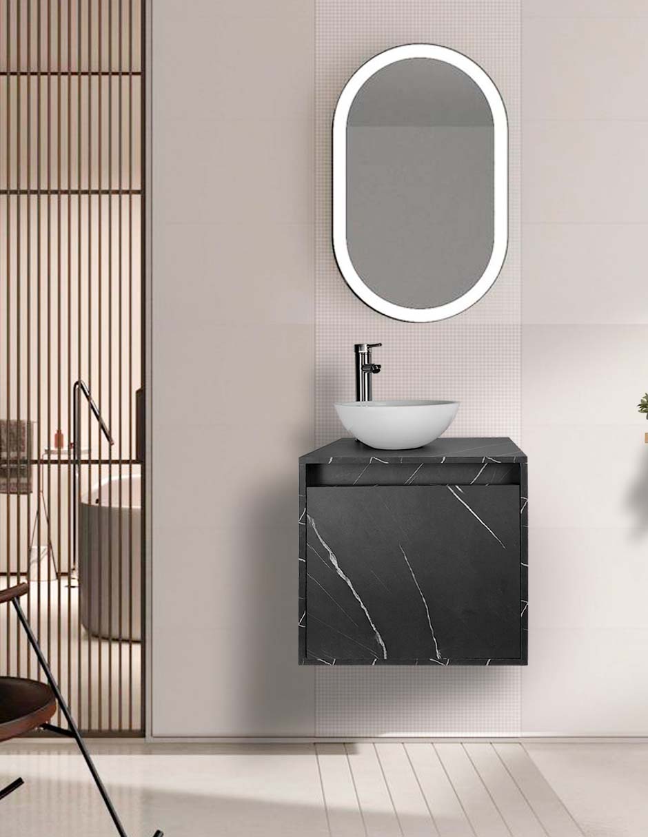 Foto 3 pulgar | Gabinete Para Baño Con Lavabo Y Llave Minimalista Modelo Phía