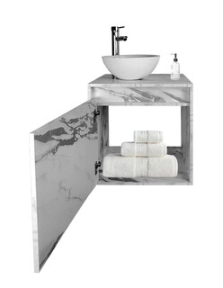 Foto 4 | Gabinete Para Baño Con Lavabo Y Llave Minimalista Modelo Phía