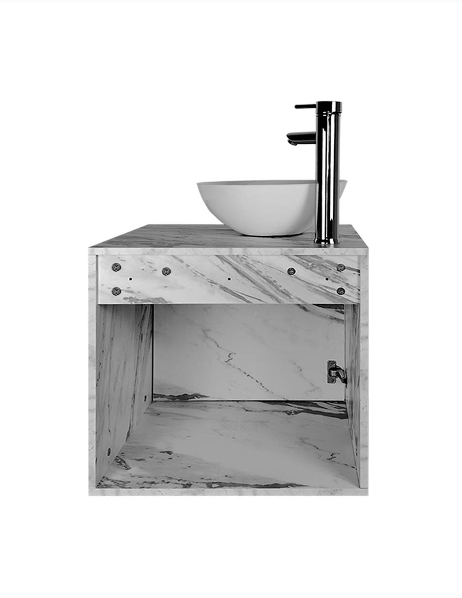 Foto 7 pulgar | Gabinete Para Baño Con Lavabo Y Llave Minimalista Modelo Phía