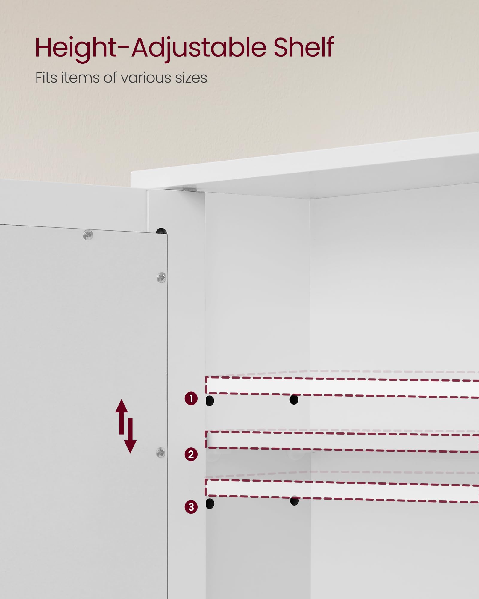 Foto 4 pulgar | Mueble de Baño Vasagle con Espejo 13 X 56,5 X 58,5 cm Blanco - Venta Internacional