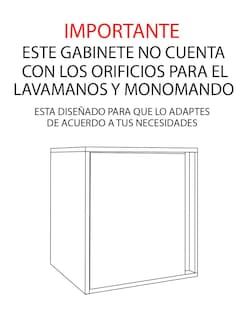 Foto 2 | Gabinete Para Baño Minimalista Sin Ovalin Ni Llave Modelo Aaron