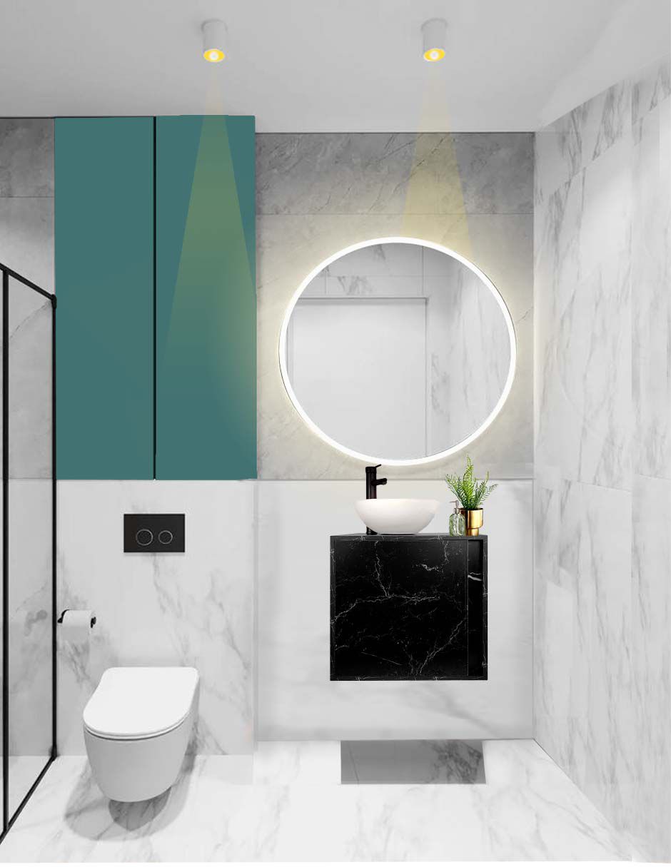 Foto 4 pulgar | Gabinete Para Baño Minimalista Sin Ovalin Ni Llave Modelo Aaron