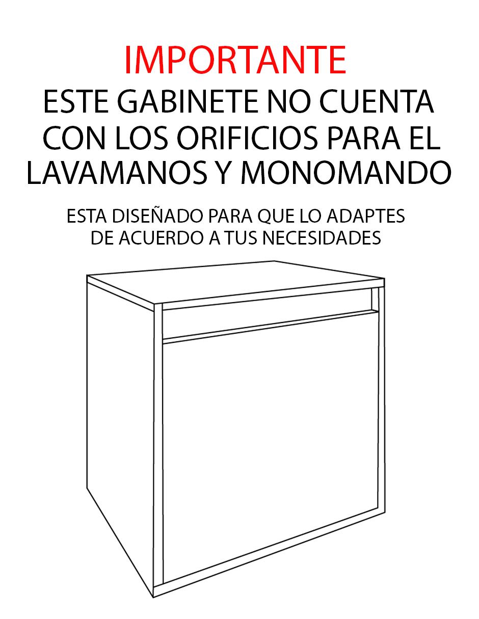 Foto 3 pulgar | Gabinete De Baño Minimalista Sin Ovalin Ni Llave Modelo Adam