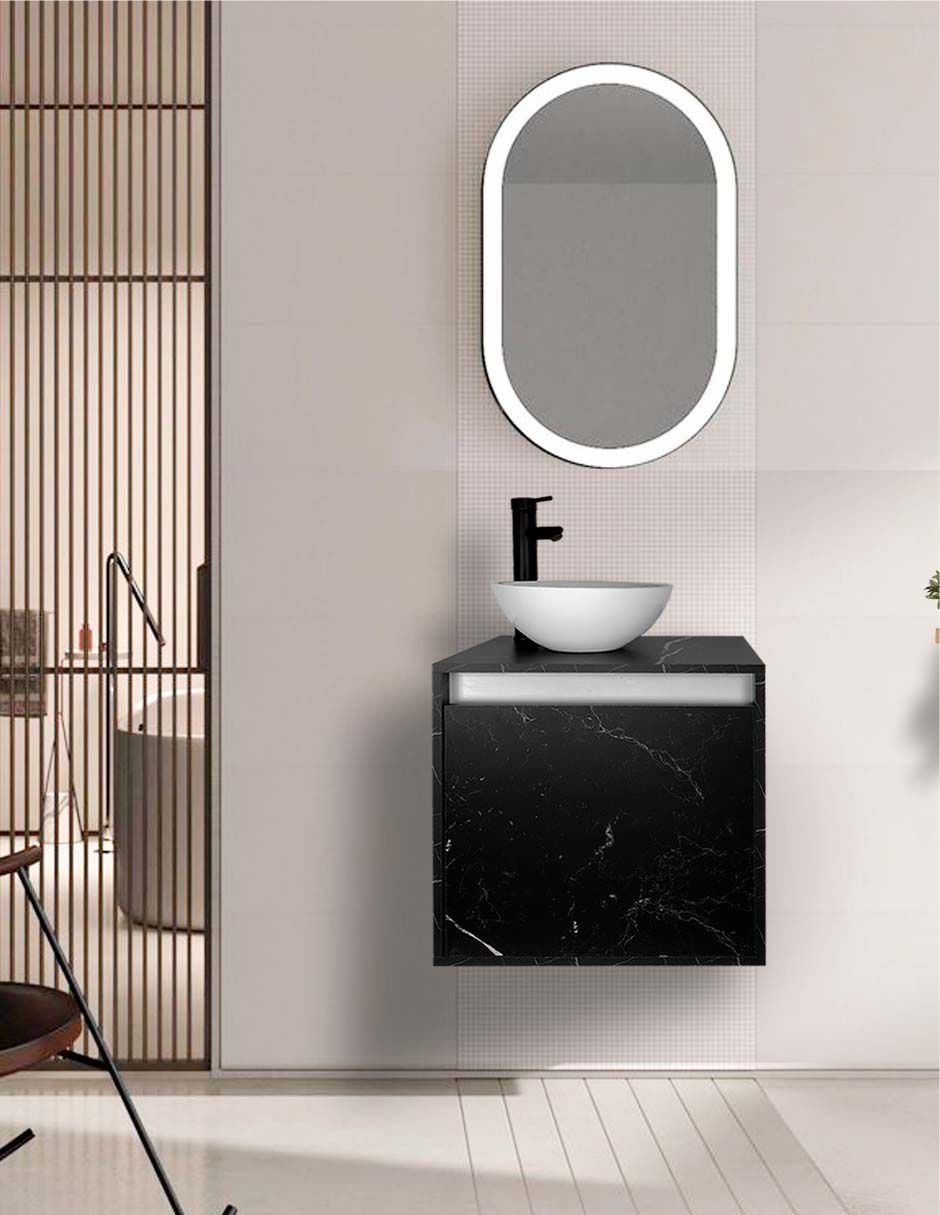 Foto 4 pulgar | Gabinete De Baño Minimalista Sin Ovalin Ni Llave Modelo Adam