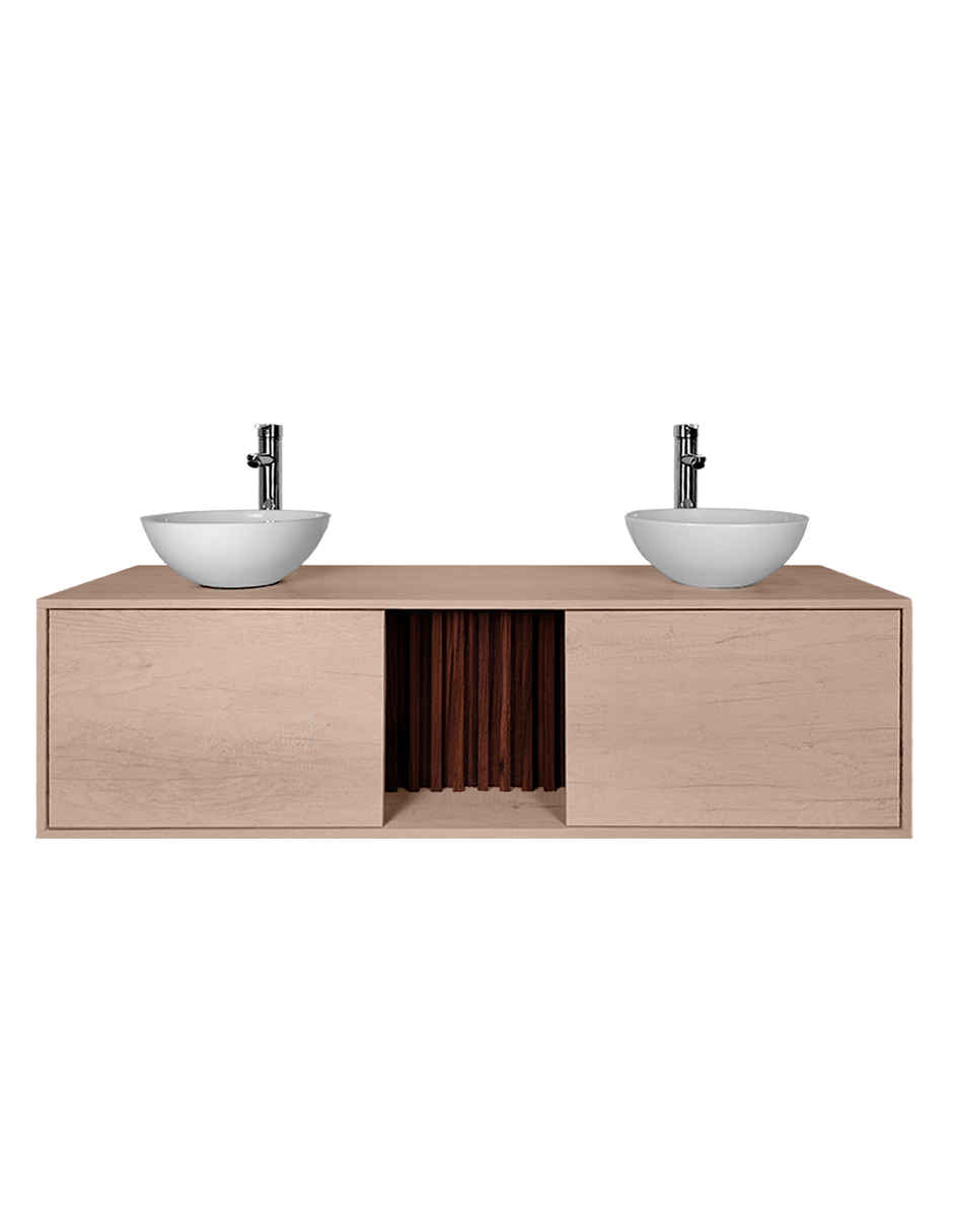Foto 2 pulgar | Mueble Gabinete Para Baño Con Ovalin Y Monomando Dobles  Modelo Apolo
