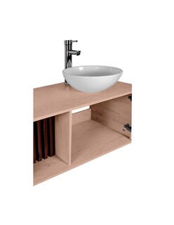 Foto 8 | Mueble Gabinete Para Baño Con Ovalin Y Monomando Dobles Modelo Apolo