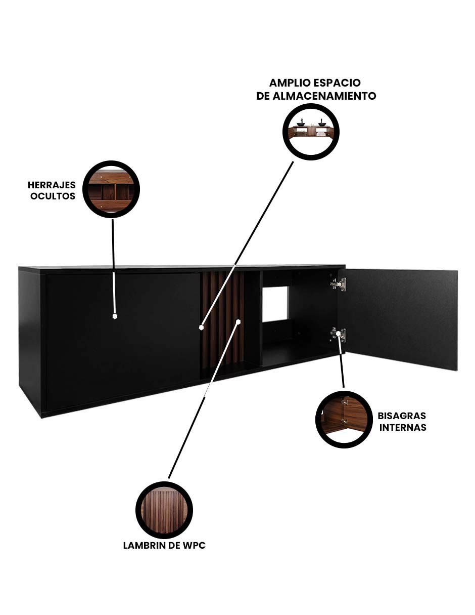 Foto 5 pulgar | Mueble Gabinete Para Baño  Sin Ovalin Ni Monomando Modelo Atlas
