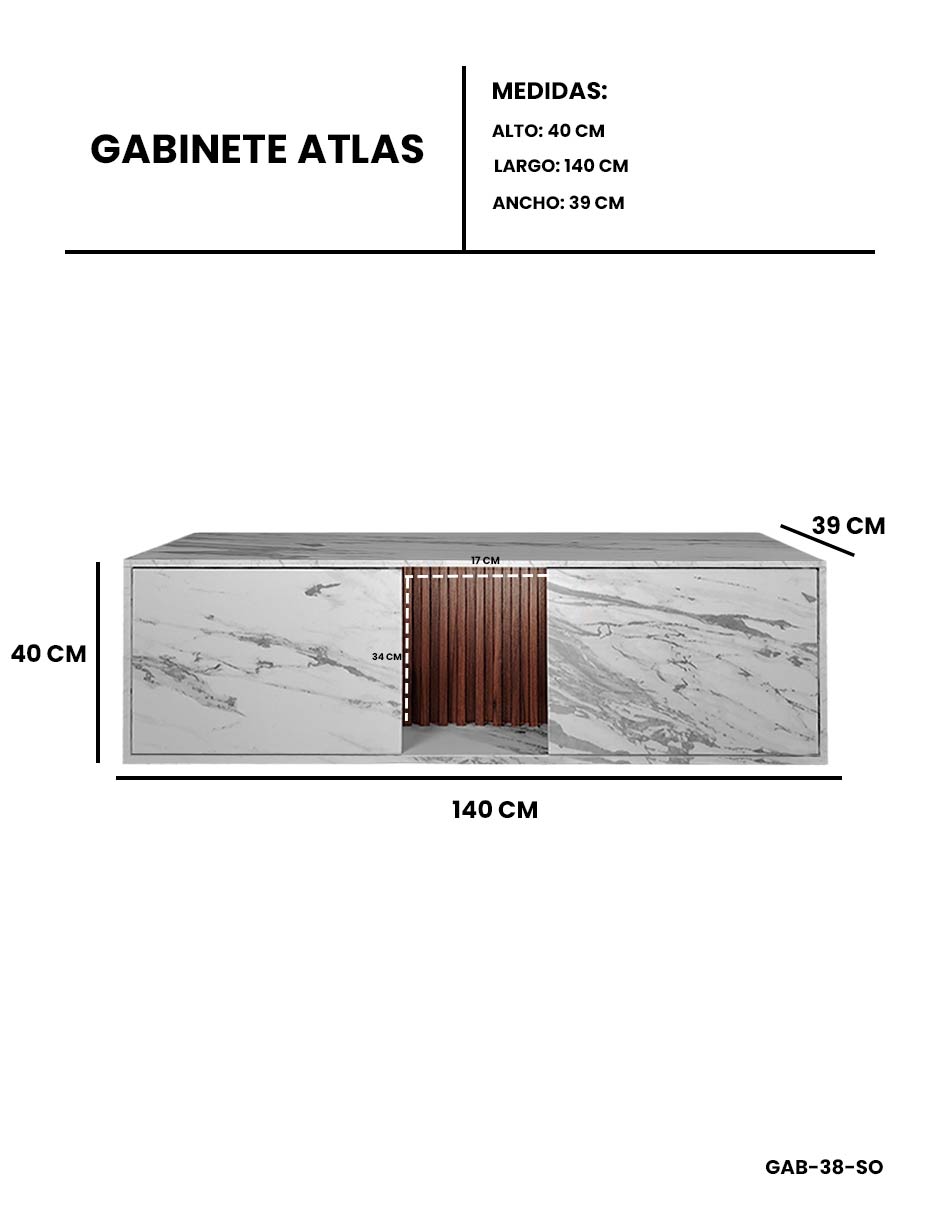 Foto 8 pulgar | Mueble Gabinete Para Baño  Sin Ovalin Ni Monomando Modelo Atlas