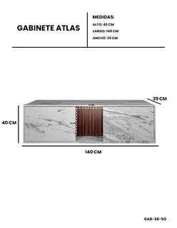 Foto 7 | Mueble Gabinete Para Baño Sin Ovalin Ni Monomando Modelo Atlas