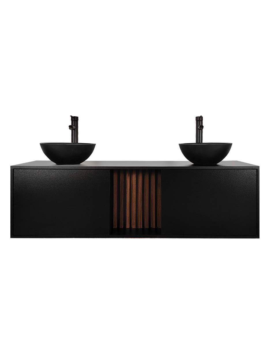 Mueble Gabinete Para Baño Con Ovalin Y Monomando Dobles  Modelo Apolo