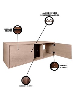 Foto 4 | Mueble Gabinete Para Baño Sin Ovalin Ni Monomando Modelo Atlas