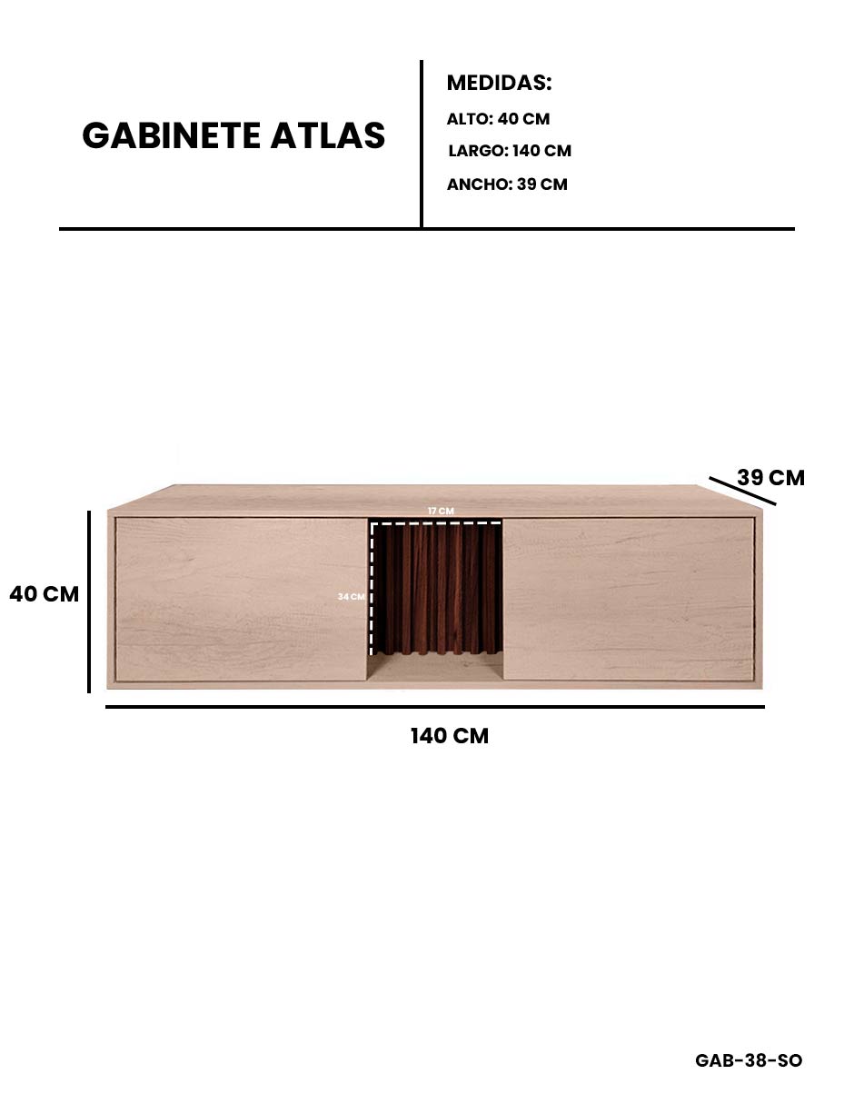 Foto 8 pulgar | Mueble Gabinete Para Baño  Sin Ovalin Ni Monomando Modelo Atlas