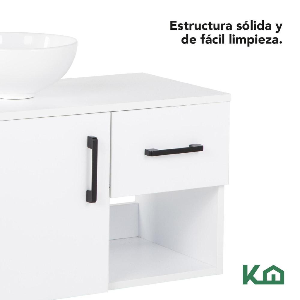 Foto 7 pulgar | Mueble Kit Para Baño Gabinete Organizador Lavamano Monomando