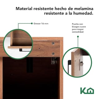 Foto 4 | Mueble Kit Para Baño Gabinete Organizador Lavamano Monomando