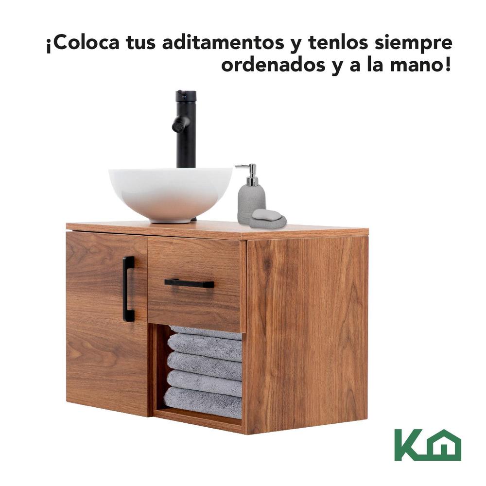 Foto 7 | Mueble Kit Para Baño Gabinete Organizador Lavamano Monomando