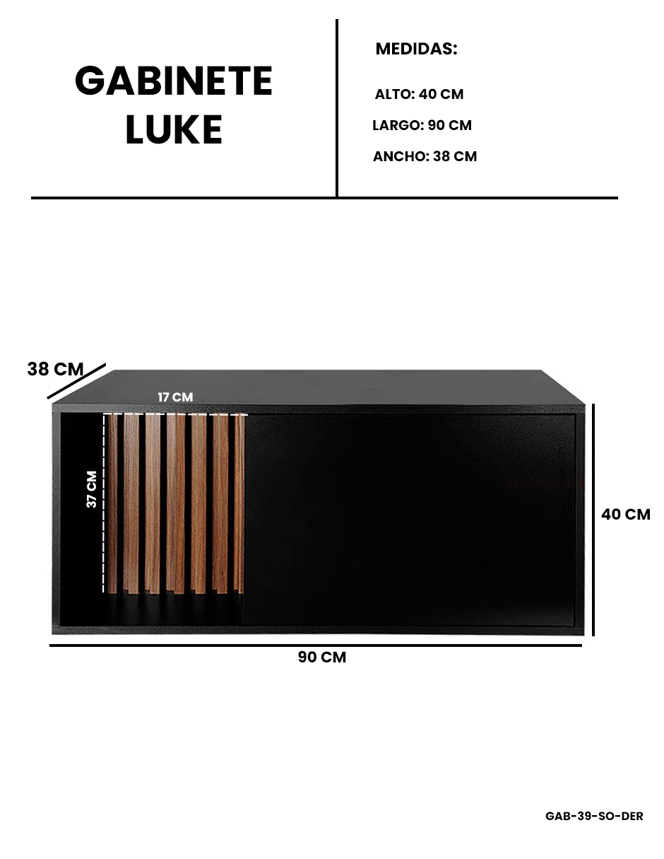 Foto 8 pulgar | Gabinete Para Lavamanos Moderno Modelo Luke, Con Detalle En Lambrin