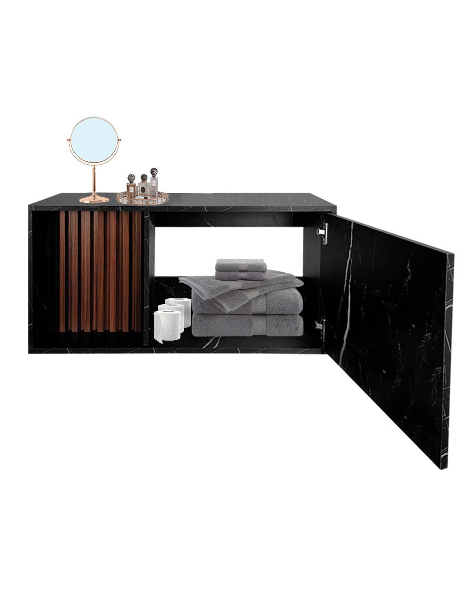Foto 5 pulgar | Gabinete Para Lavamanos Moderno Modelo Luke, Con Detalle En Lambrin
